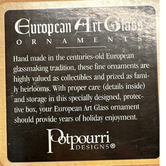 NEW Vtg Fore! Santa Golfer Mercury Glass Hand Made in Poland Plaid Outfit - Picture 10 of 10